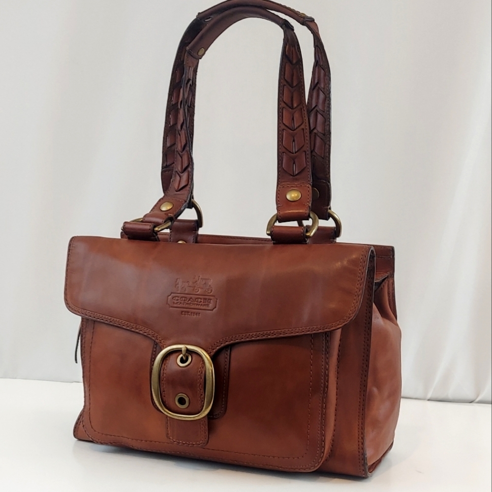 Coach Legacy Bleecker Whiskey Saddle Leather Shoulder Bag Limited Edition!